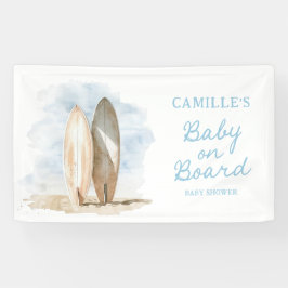 Beach Baby an Bord Boy Baby Dusche Banner