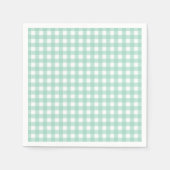Beach Baby an Bord Mint Gingham Baby Dusche Serviette (Vorderseite)