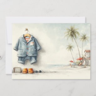 Beach Baby Bash - 1. Geburtstag Party Einladung