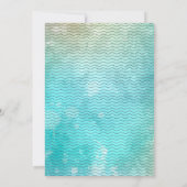 Beach Baby Boy Tropical Baby Dusche Einladung (Rückseite)