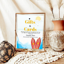 Beach Baby Card & Geschenk Vielen Dank Baby Dusche Poster