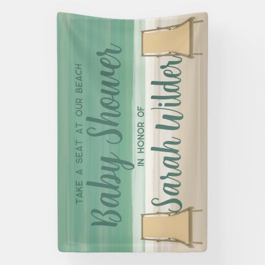 Beach Baby Duschbanner Banner (Vertikal)