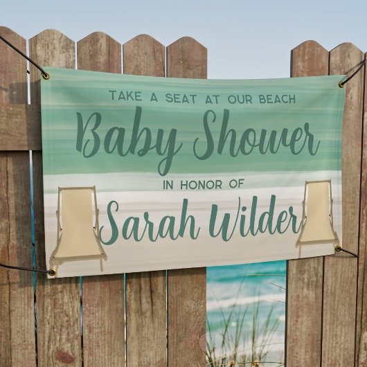 Beach Baby Duschbanner Banner