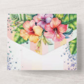 Beach Baby Dusche All In One Einladung (Rückseite)