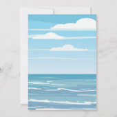 Beach Baby Dusche Einladung (Rückseite)