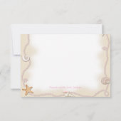 Beach Baby Dusche Einladung (Rückseite)