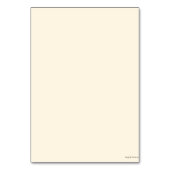 Beach Baby Dusche Seashell Nautical Ocean Menu Tischnummer (Rückseite)