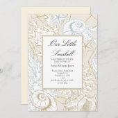 Beach Baby Dusche Seashell Nautical Ocean Save The Date (Vorne/Hinten)