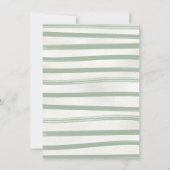 Beach Baby Dusche Tropische Hängematte Einladung (Rückseite)