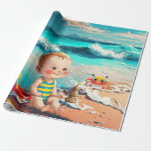 Beach Baby Geschenkpapier (Ungerollt)