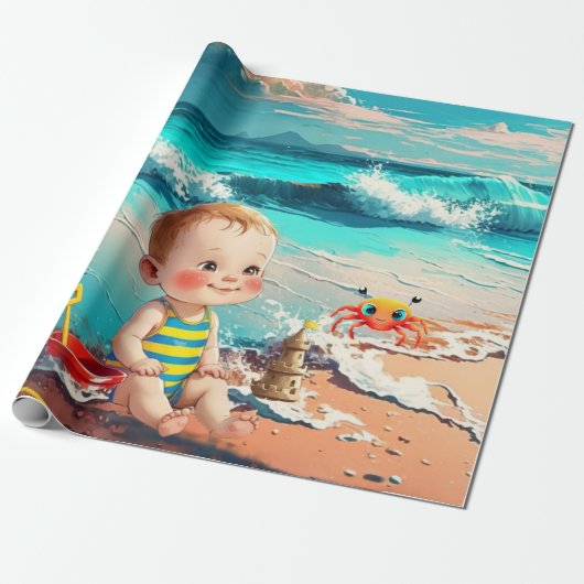 Beach Baby Geschenkpapier (Ungerollt)