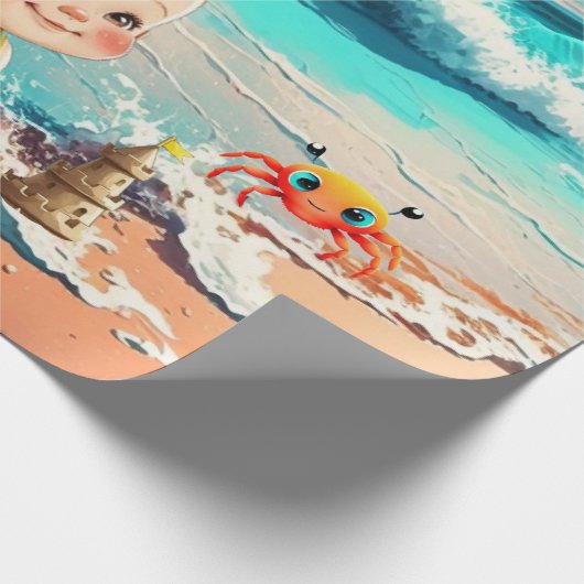 Beach Baby Geschenkpapier (Ecke)