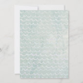 Beach Baby Girl Tropical Baby Dusche Einladung (Rückseite)