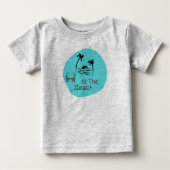 Beach Baby Gray Baby T-shirt (Vorderseite)