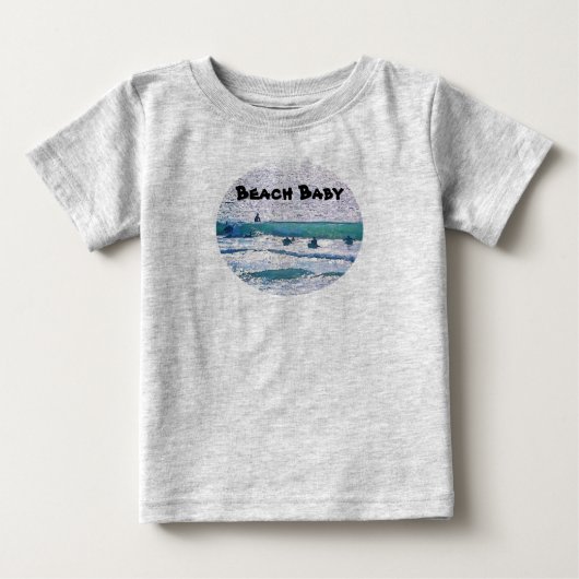 Beach Baby Hang Ten Surfer Baby T - Shirt (Vorderseite)