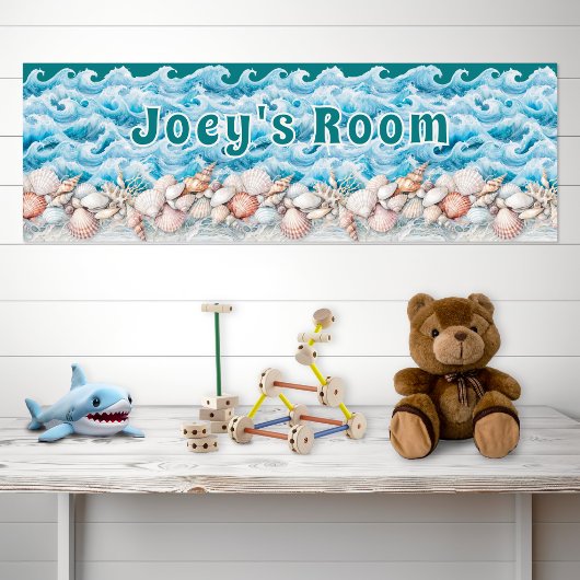 Beach Baby Kids Room Personalized Poster