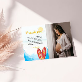 Beach Baby on Board Baby Dusche Danke Karte