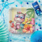 Beach Baby Party Plate Pappteller (Party)