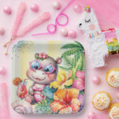 Beach Baby Party Plate Pappteller (Party)