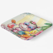 Beach Baby Party Plate Pappteller (Gewinkelt)