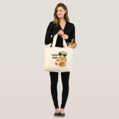 Beach Baby Totasche Jumbo Stoffbeutel (Vorderseite (Model))