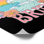 Beach Bach Bride Bridesmaid Retro Summer Bachelore Poster (Ecke)