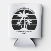 Beach Bachelor Party Island Wedding Personalisiert Dosenkühler (Vorderseite)