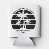 Beach Bachelor Party Island Wedding Personalisiert Dosenkühler (Rückseite)