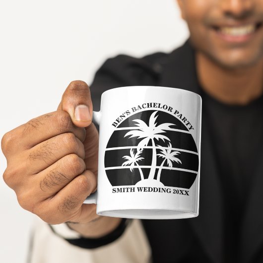 Beach Bachelor Party Island Wedding Personalisiert Kaffeetasse