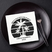 Beach Bachelor Party Island Wedding Personalisiert Serviette