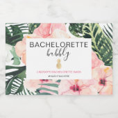 Beach Bachelorette Bubbly Schaumweinetikett (Einzelnes Label)