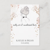 Beach Bachelorette Hair Scrunchie Holder Begleitkarte (Vorderseite)