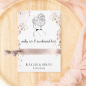 Beach Bachelorette Hair Scrunchie Holder Begleitkarte