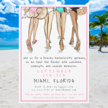 Beach Bachelorette Party Destination Bride Squad 