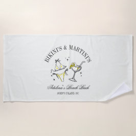 Beach Bachelorette Party Favor Social Club Strandtuch