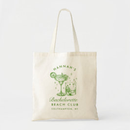 Beach Bachelorette Retro Modernes Personalisiert Tragetasche