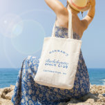 Beach Bachelorette Retro Modernes Personalisiert Tragetasche<br><div class="desc">Diese Tasche verbindet mühelos den Retro-Charme mit einer modernen Drehung am Strand und schafft ein stilvolles und funktionales Accessoire für Ihren Bachelorette-Aufenthalt. Personalisieren Sie es mit Namen,  Daten oder einer besonderen Botschaft,  was es zu einem einzigartigen und gepflegten Sake für Ihr Brautparty macht.</div>