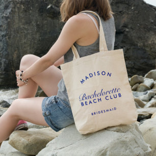 Beach Bachelorette Retro Modernes Personalisiert Tragetasche