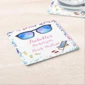 Beach Bachelorette Weekend Party Untersetzer (angewinkelt)