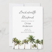 Beach Bachelorette Wochenende Bachelorette Einladu Einladung (Vorderseite)