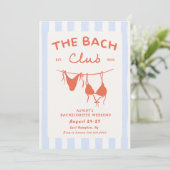 Beach Bachelorette Wochenende Einladung (Stehend Vorderseite)