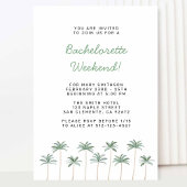 Beach Bachelorette Wochenende Einladung