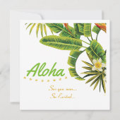 Beach Bachelorette Wochenende Einladung (Rückseite)