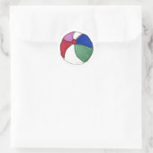 Beach-Ball-Aufkleber Runder Aufkleber (Tasche)