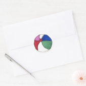 Beach-Ball-Aufkleber Runder Aufkleber (Umschlag)