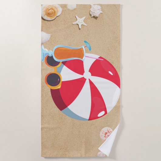 Beach Ball Beach Handtuch (Vorderseite)