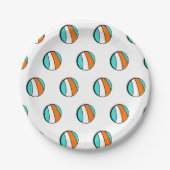 Beach Ball Birthday Pappteller (Vorderseite)