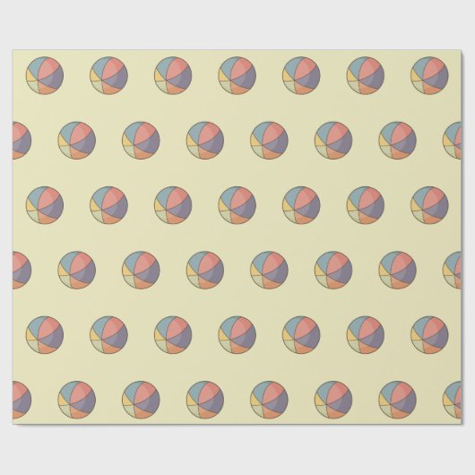 Beach Ball Geschenkpapier (Flach)