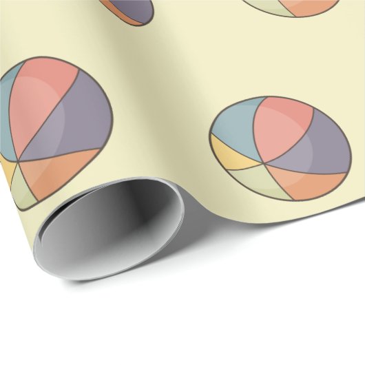 Beach Ball Geschenkpapier (Rolleneckpunkt)