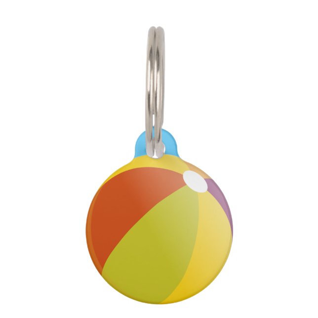 Beach Ball Haustiermarke (Vorderseite)